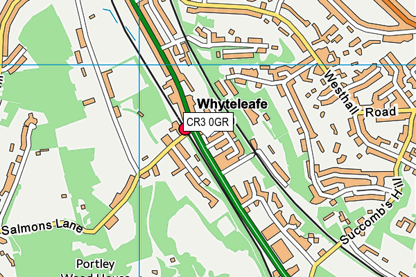 CR3 0GR map - OS VectorMap District (Ordnance Survey)