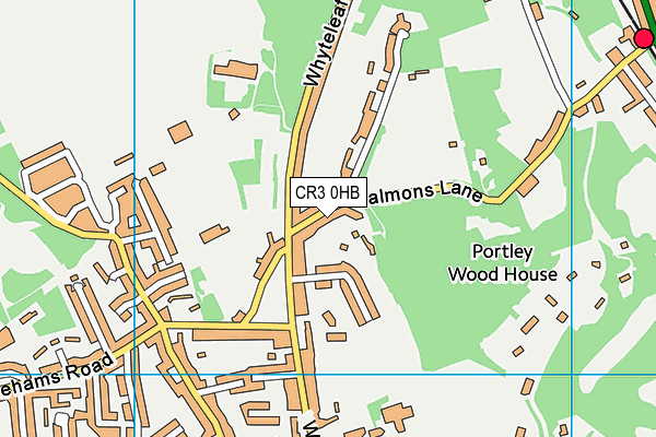 CR3 0HB map - OS VectorMap District (Ordnance Survey)