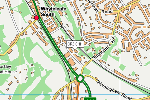 CR3 0HH map - OS VectorMap District (Ordnance Survey)