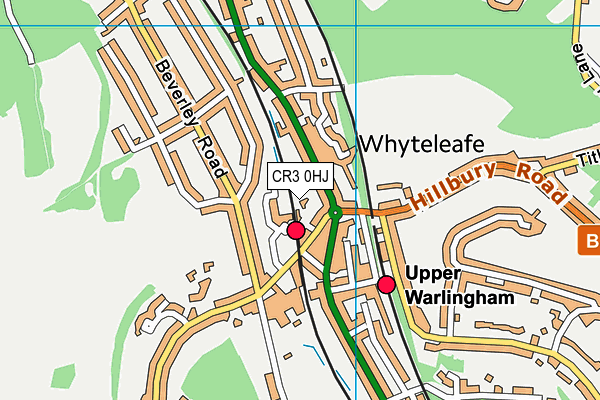 CR3 0HJ map - OS VectorMap District (Ordnance Survey)