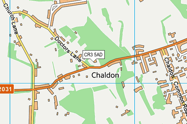 CR3 5AD map - OS VectorMap District (Ordnance Survey)