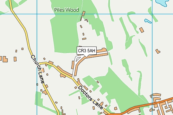 CR3 5AH map - OS VectorMap District (Ordnance Survey)