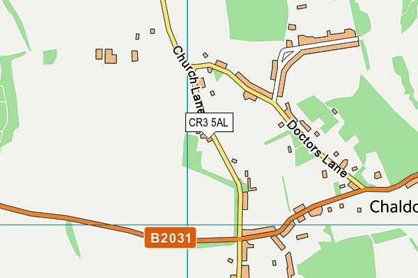 CR3 5AL map - OS VectorMap District (Ordnance Survey)