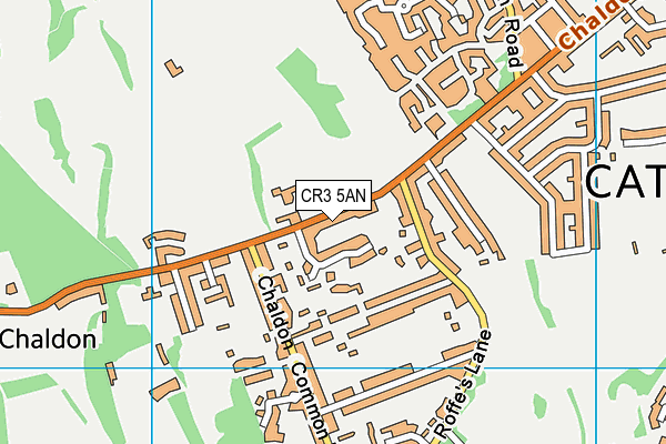 CR3 5AN map - OS VectorMap District (Ordnance Survey)