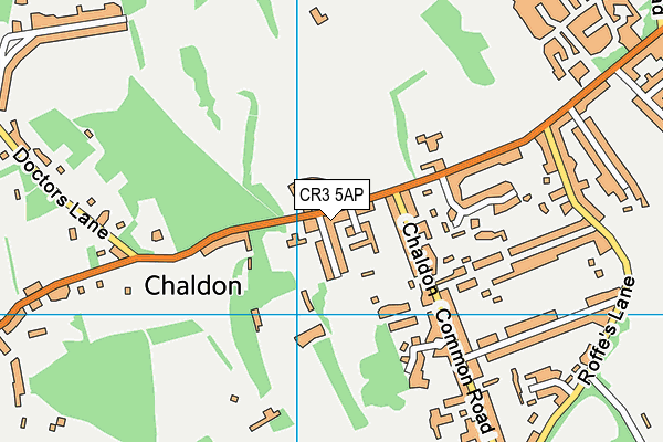 CR3 5AP map - OS VectorMap District (Ordnance Survey)