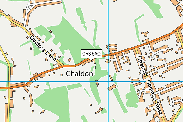 CR3 5AQ map - OS VectorMap District (Ordnance Survey)