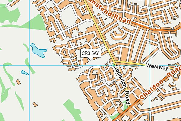CR3 5AY map - OS VectorMap District (Ordnance Survey)