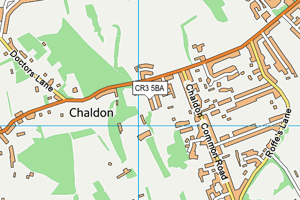 CR3 5BA map - OS VectorMap District (Ordnance Survey)