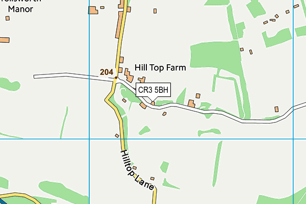 CR3 5BH map - OS VectorMap District (Ordnance Survey)
