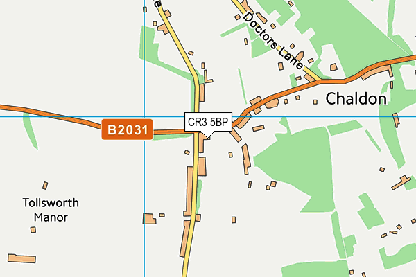 CR3 5BP map - OS VectorMap District (Ordnance Survey)