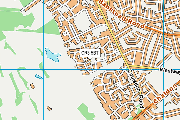 CR3 5BT map - OS VectorMap District (Ordnance Survey)
