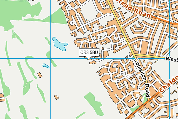CR3 5BU map - OS VectorMap District (Ordnance Survey)