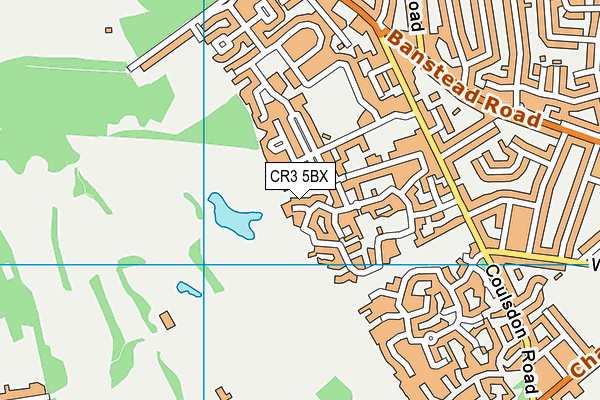 CR3 5BX map - OS VectorMap District (Ordnance Survey)