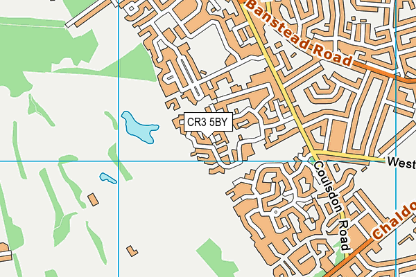 CR3 5BY map - OS VectorMap District (Ordnance Survey)