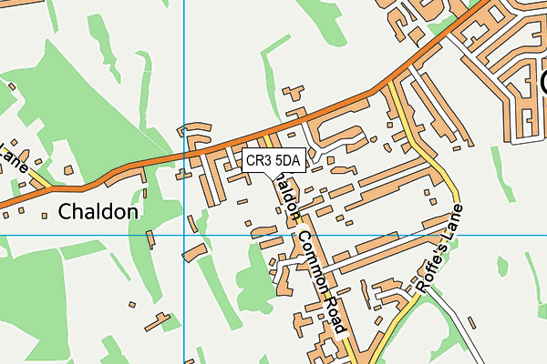 CR3 5DA map - OS VectorMap District (Ordnance Survey)