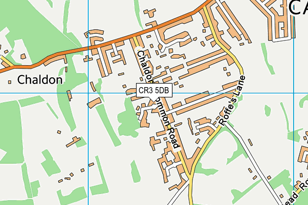CR3 5DB map - OS VectorMap District (Ordnance Survey)