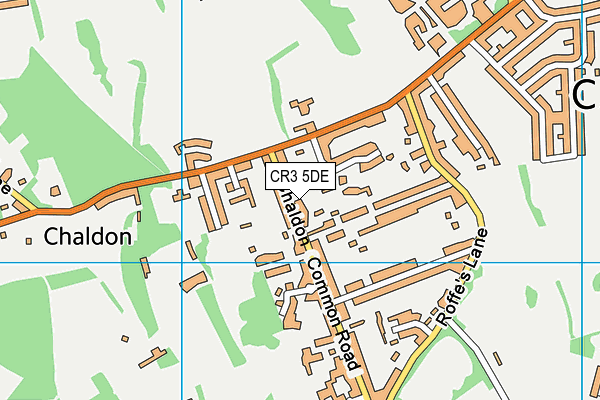 CR3 5DE map - OS VectorMap District (Ordnance Survey)