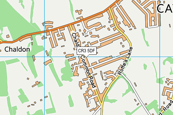 CR3 5DF map - OS VectorMap District (Ordnance Survey)