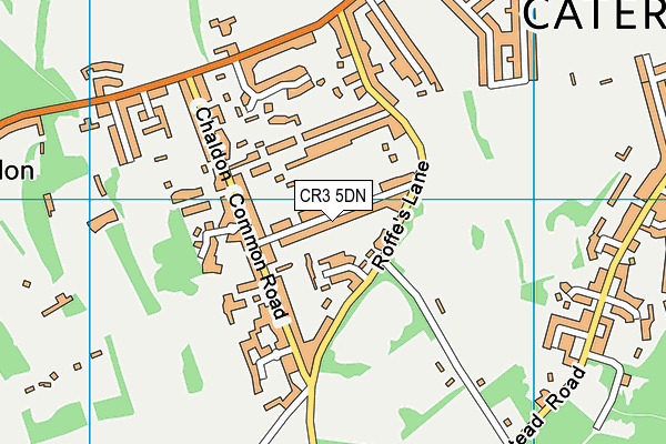 CR3 5DN map - OS VectorMap District (Ordnance Survey)