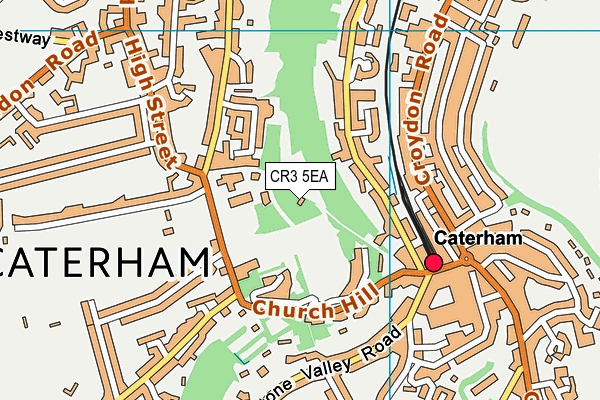 CR3 5EA map - OS VectorMap District (Ordnance Survey)