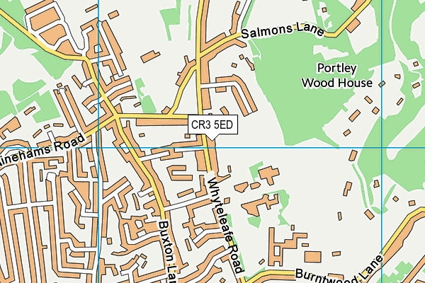 Sunnydown School map (CR3 5ED) - OS VectorMap District (Ordnance Survey)