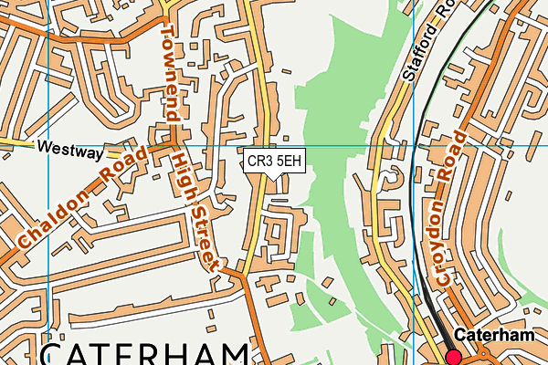 CR3 5EH map - OS VectorMap District (Ordnance Survey)