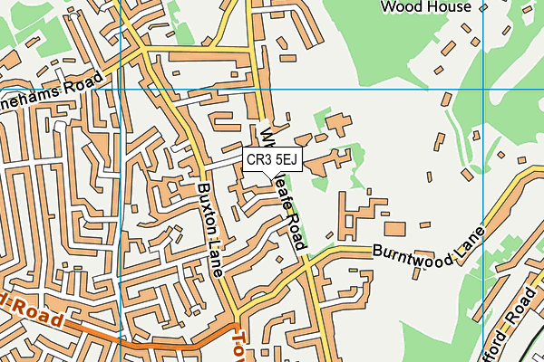 CR3 5EJ map - OS VectorMap District (Ordnance Survey)