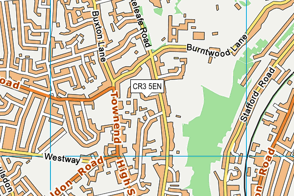 CR3 5EN map - OS VectorMap District (Ordnance Survey)