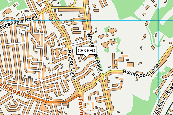 CR3 5EQ map - OS VectorMap District (Ordnance Survey)