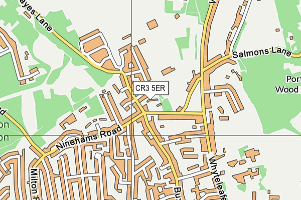 CR3 5ER map - OS VectorMap District (Ordnance Survey)