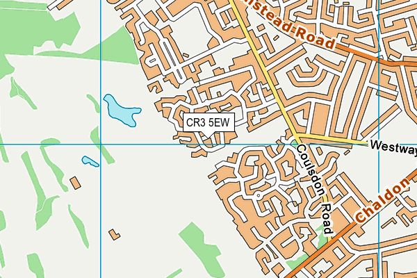 CR3 5EW map - OS VectorMap District (Ordnance Survey)