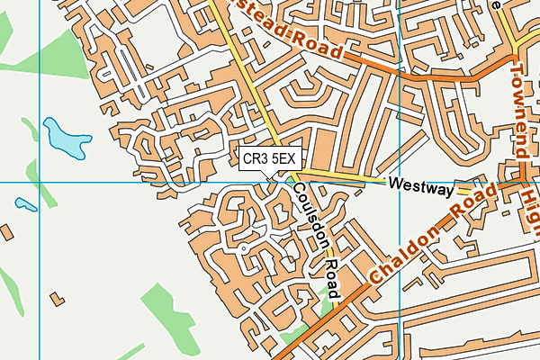 CR3 5EX map - OS VectorMap District (Ordnance Survey)