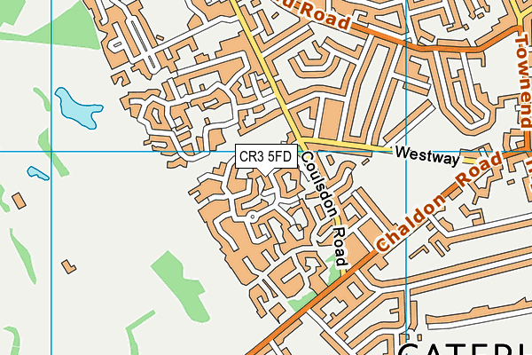CR3 5FD map - OS VectorMap District (Ordnance Survey)