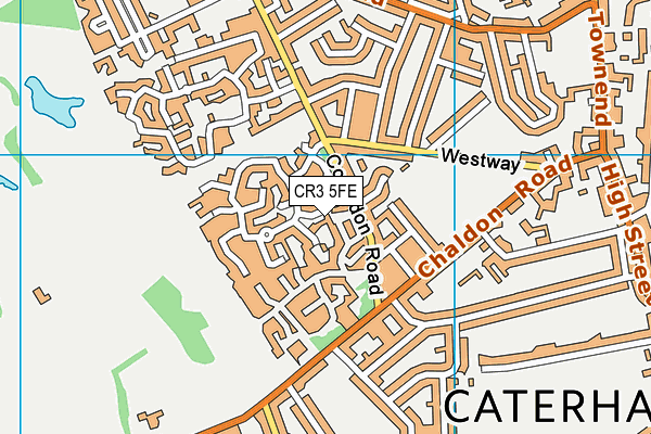 CR3 5FE map - OS VectorMap District (Ordnance Survey)