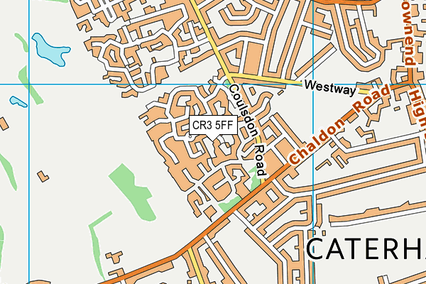 CR3 5FF map - OS VectorMap District (Ordnance Survey)