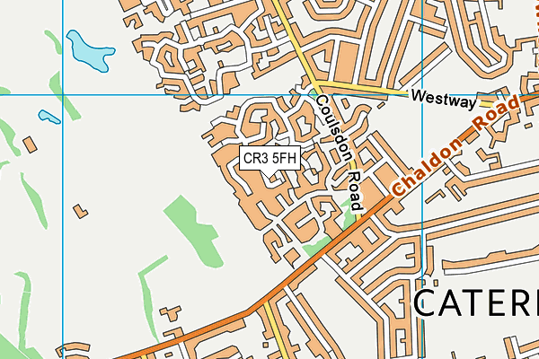 CR3 5FH map - OS VectorMap District (Ordnance Survey)