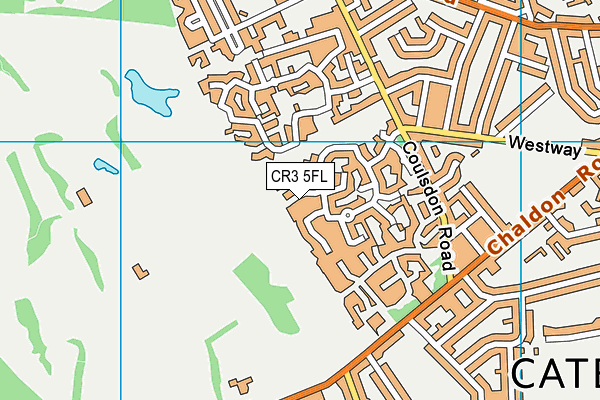 CR3 5FL map - OS VectorMap District (Ordnance Survey)