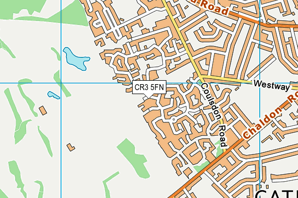 CR3 5FN map - OS VectorMap District (Ordnance Survey)