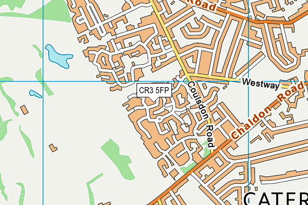 CR3 5FP map - OS VectorMap District (Ordnance Survey)