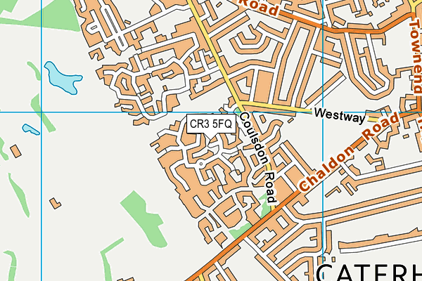 CR3 5FQ map - OS VectorMap District (Ordnance Survey)