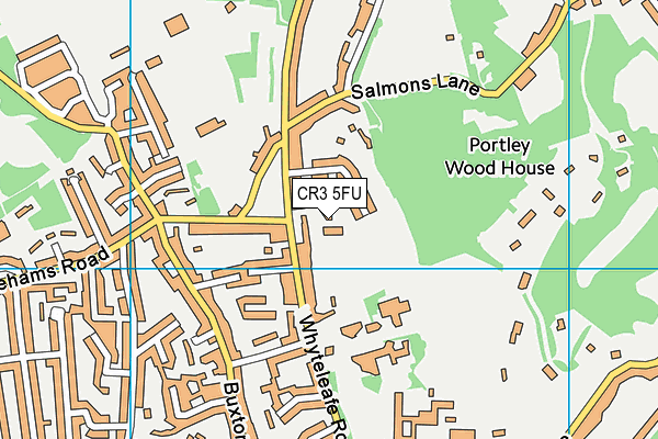 CR3 5FU map - OS VectorMap District (Ordnance Survey)