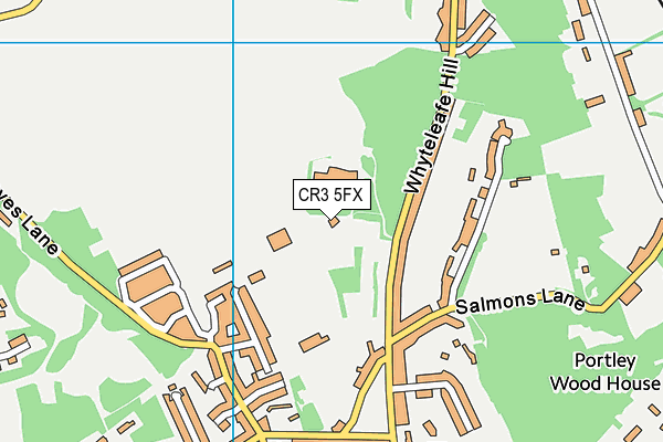 CR3 5FX map - OS VectorMap District (Ordnance Survey)