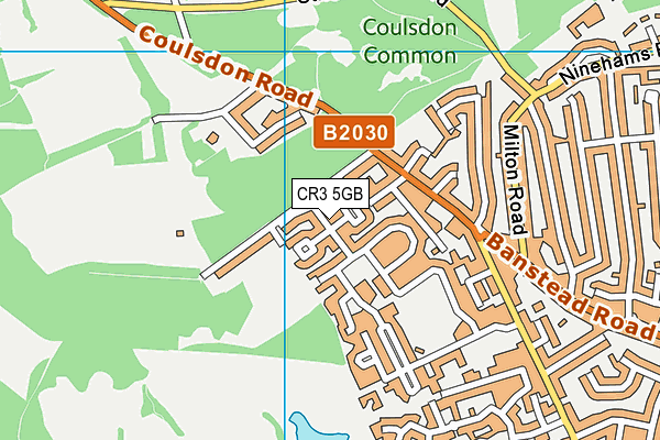 CR3 5GB map - OS VectorMap District (Ordnance Survey)