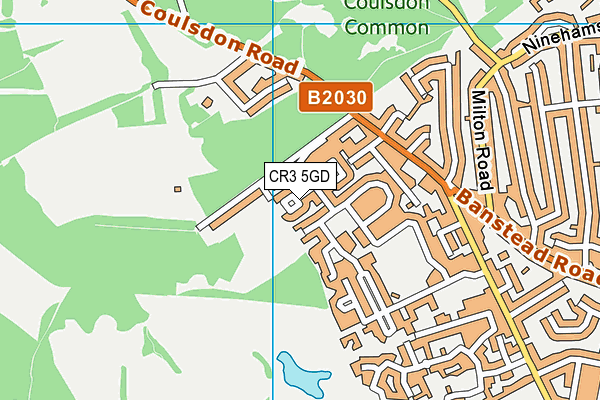 CR3 5GD map - OS VectorMap District (Ordnance Survey)