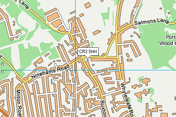 CR3 5HH map - OS VectorMap District (Ordnance Survey)