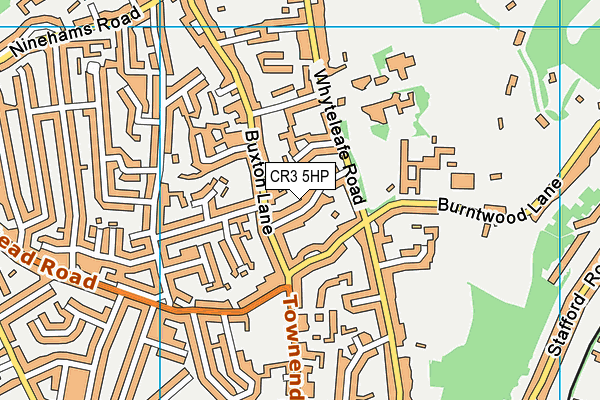 CR3 5HP map - OS VectorMap District (Ordnance Survey)