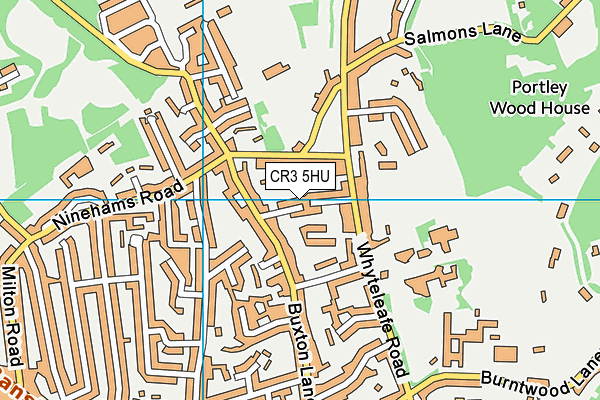 CR3 5HU map - OS VectorMap District (Ordnance Survey)