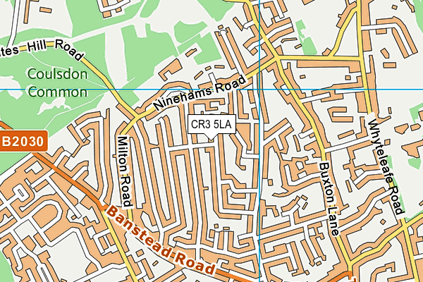 CR3 5LA map - OS VectorMap District (Ordnance Survey)