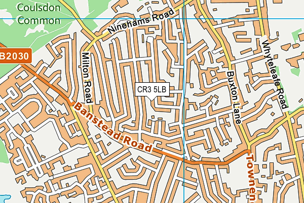 CR3 5LB map - OS VectorMap District (Ordnance Survey)