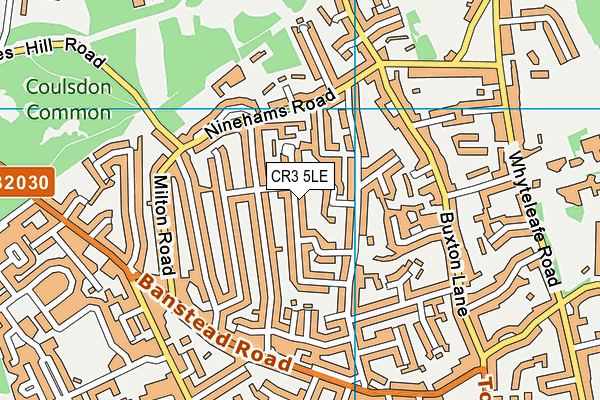CR3 5LE map - OS VectorMap District (Ordnance Survey)